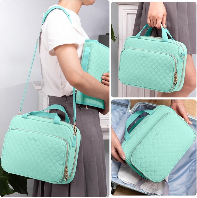 IMAGINING Large Bible Case with Cover for Women - Carrying Case with Shoulder Strap - Bag Packed in Gift Box - Carrier with Pockets for Study Suppliers - Gift for Girls - Image 5